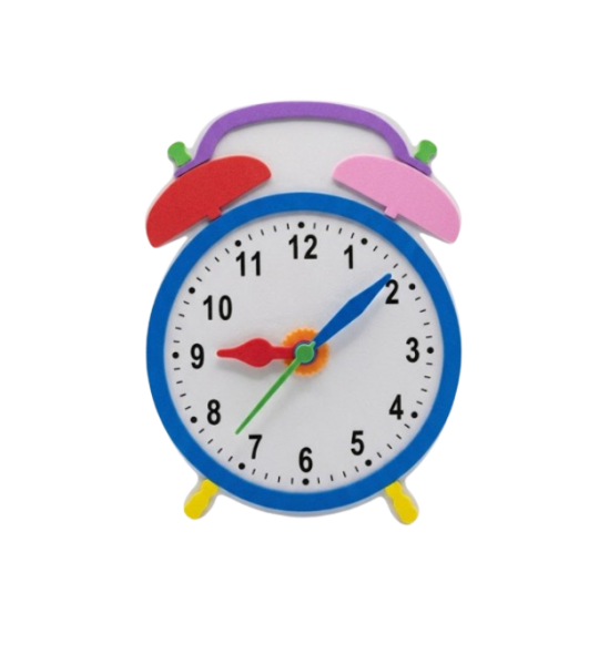 Foam Clock Sticker for Teaching Kids Time