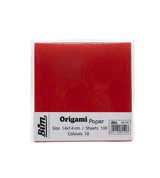 Bim Origami Paper 100 Sheets 10 Colors