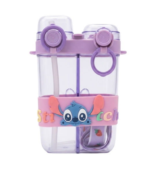 Stitch Dual Compartment Water Bottle