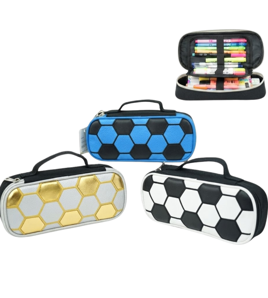 3D Football Hard Pencil Case