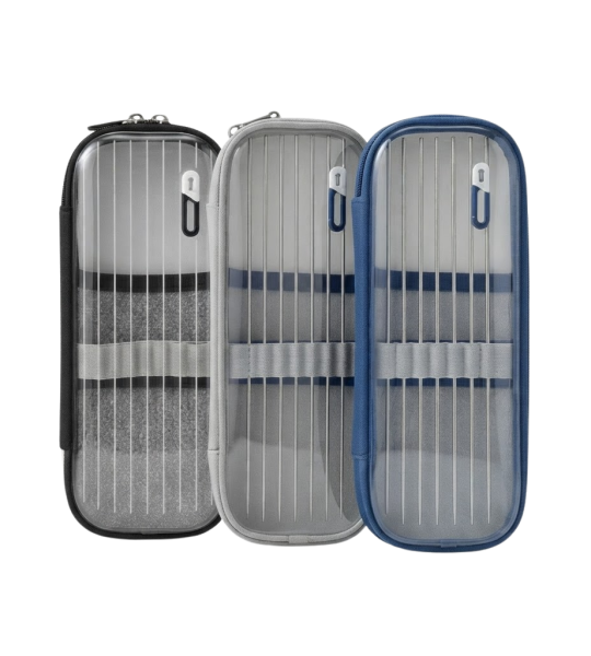 Kingo Clear Pen Organizer Bag 21cm