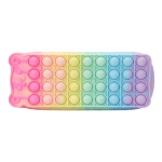 مقلمة سيليكون Pop It بألوان قوس قزح