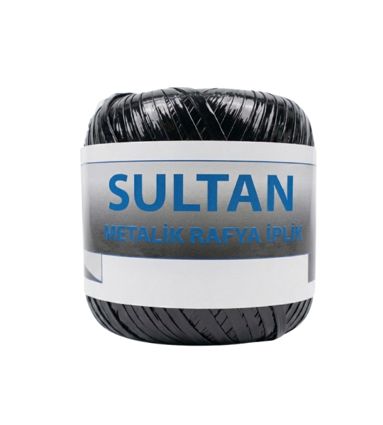 Sultan Metallic Raffia Yarn 50m | Multiple Colors
